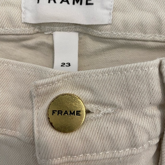 FRAME Denim Le High Skinny Cream Jeans - Picture 2 of 4